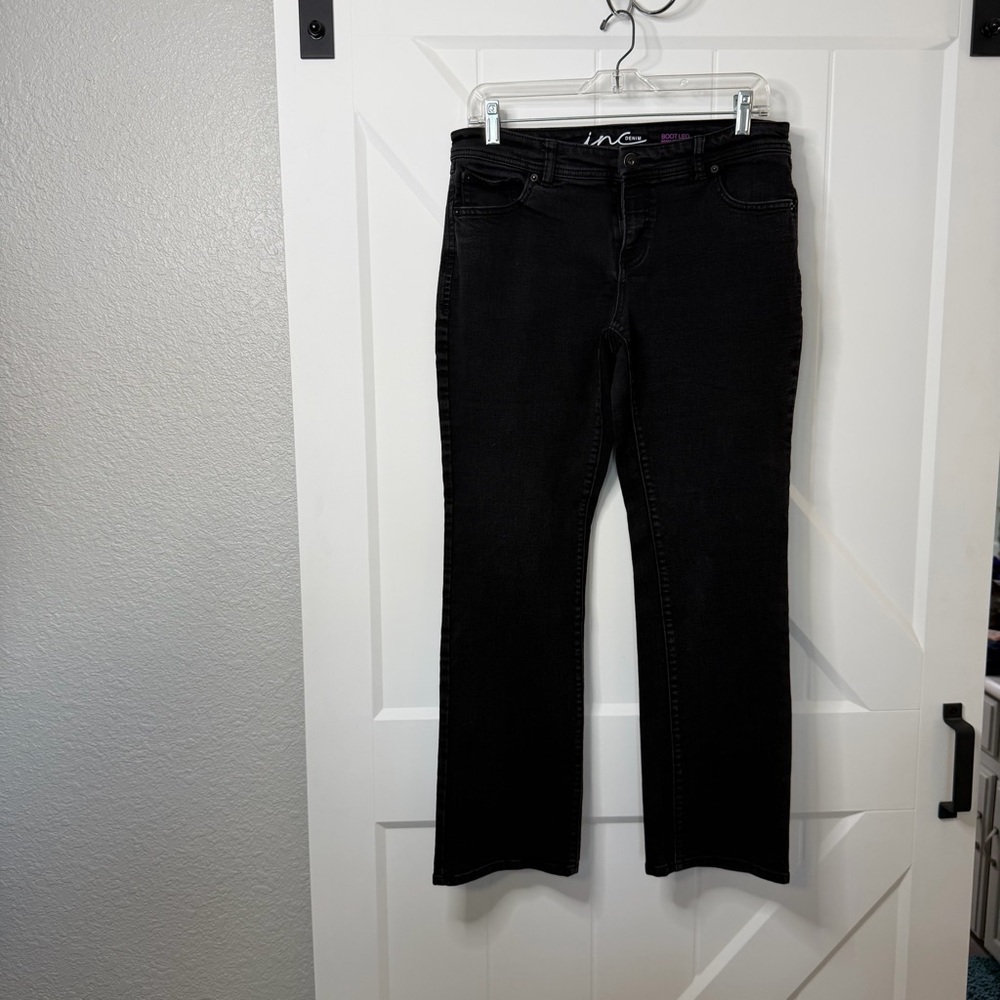 INC International Concepts Dark Gray Bootcut Jeans